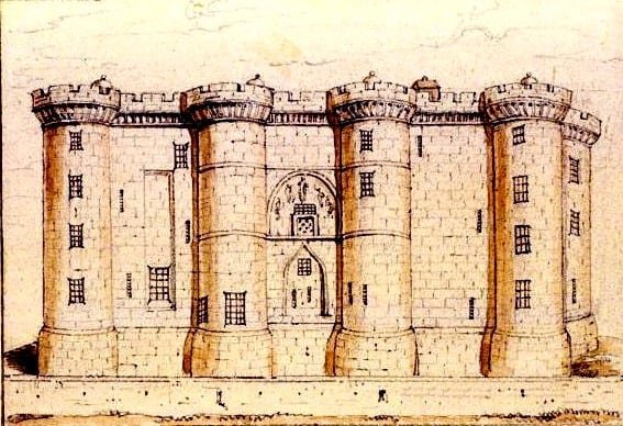 Drawing of the Bastille.