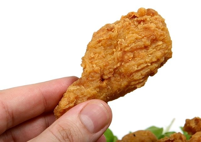 Fried chicken wing.