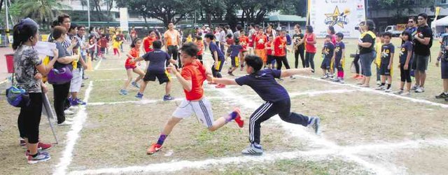 Kids Playing Patintero