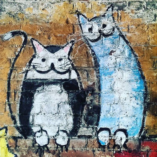 Nellie's Alley cats by Karen Crosby #chalkitup