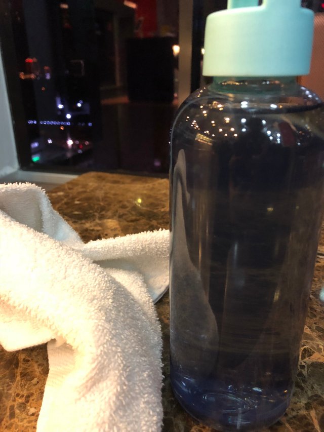The Bottle, the towel and some Lights