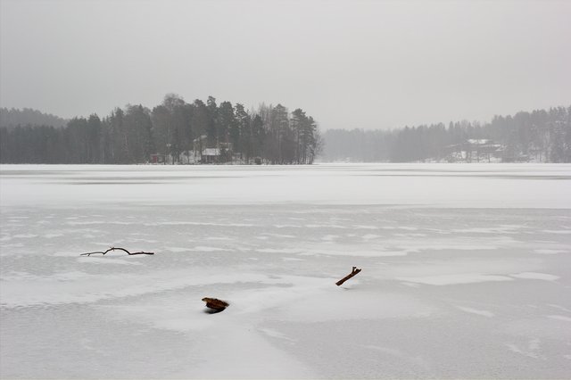 Joutjärvi in ice