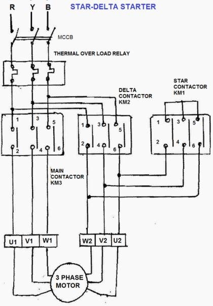 Star and Delta Connection Diagram