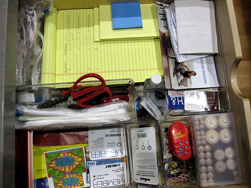 junk drawer organized! by miss  karen, on Flickr