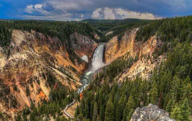 Yellowstone Canyon and Lower Falls