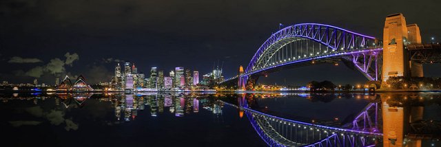 Sydney Harbour Reflections - Vivid 2016