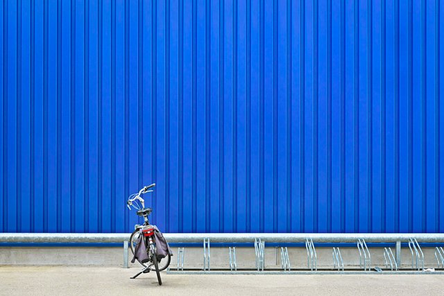 The blue wall of IKEA