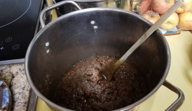 20191111_220045  Bubbling Apple Butter with more apples ready to add.jpg