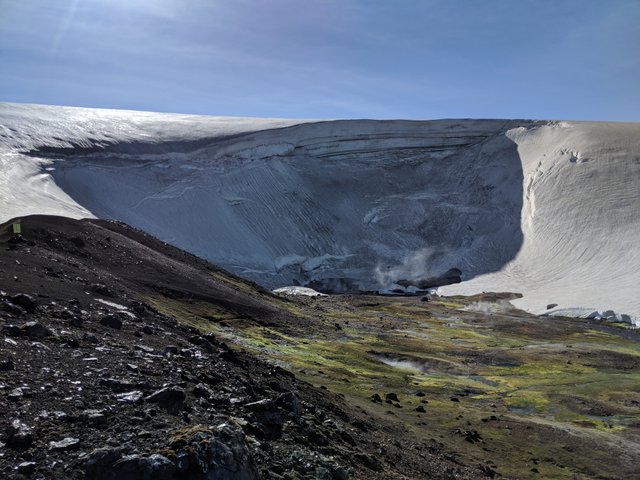 Collapsed Ice cave at Hrafntinnusker