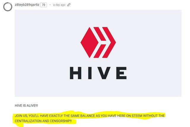 Hive is alive same balance as on steem.JPG