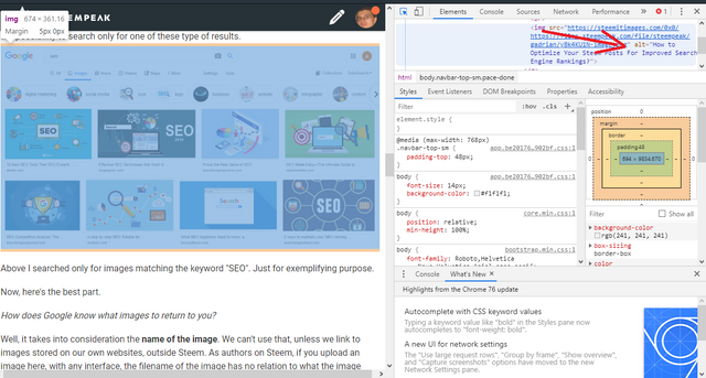 How to add an alt parameter to an image on a Steem interface? - https://steempeak.com/steem-seo/@gadrian/13-on-page-optimizations-authors-can-use-on-steem-seo-tips-2