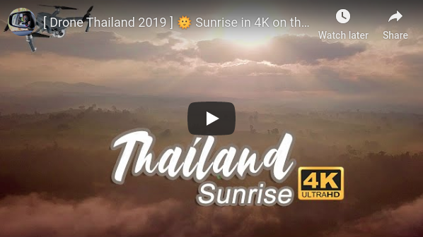 [ Thailand ] 🌞 Sunrise in 4K on the hilly landscape of Phop Phra 🌄