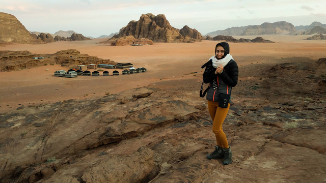 One of the locals took us to the desert camp located 12km away from the Wadi Rum village