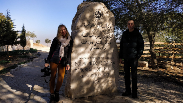 Tautvydas Slevas and Kamile Joksaite Sleviene on Mount Nebo.jpg