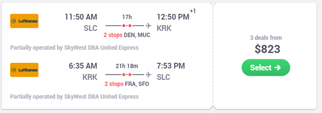 Cheap flights from Salt Lake City to Krakow at Skyscanner.png