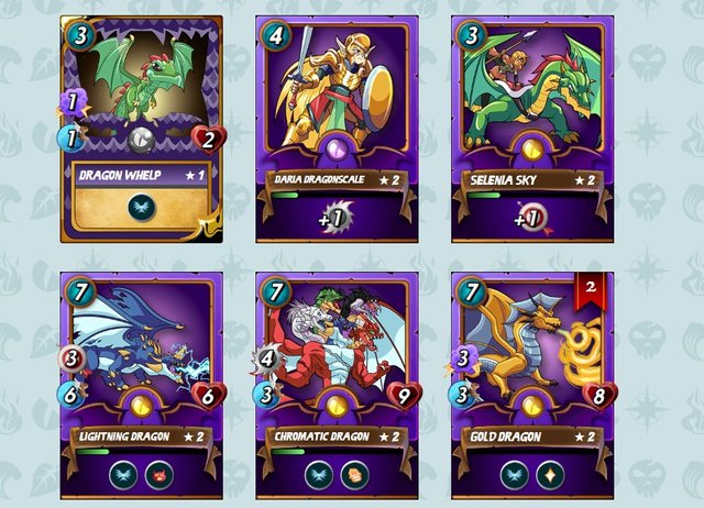 my steemmonsters dragon collection.jpg