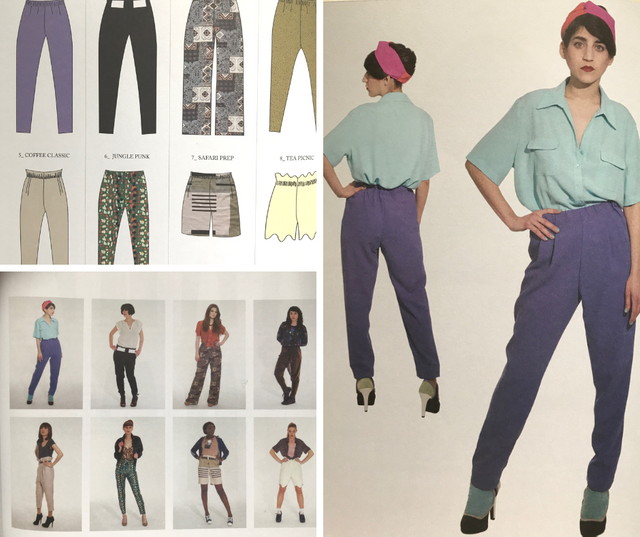 examples of handsewn trousers from Rosie Martins Book, DIY Couture