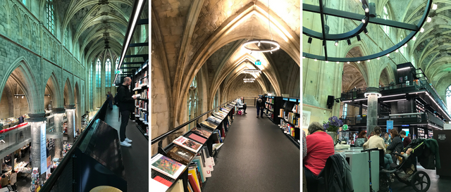 The Maastricht fabric market - medieval church bookshop