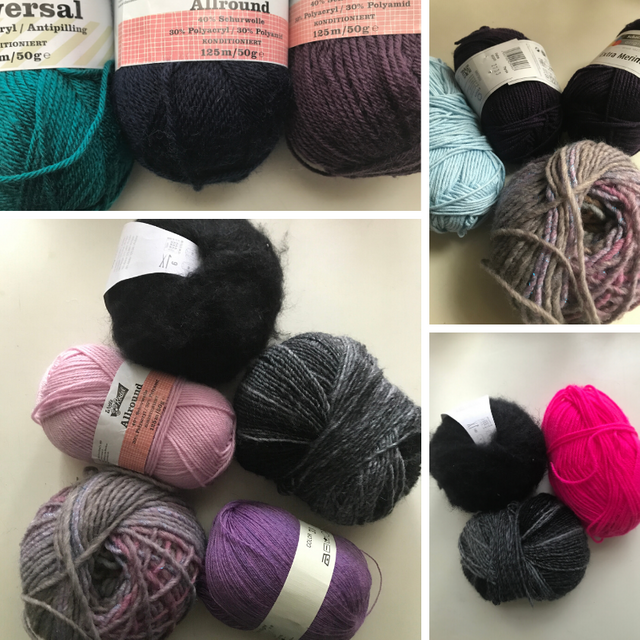 yarn combinations for a granny square shawl