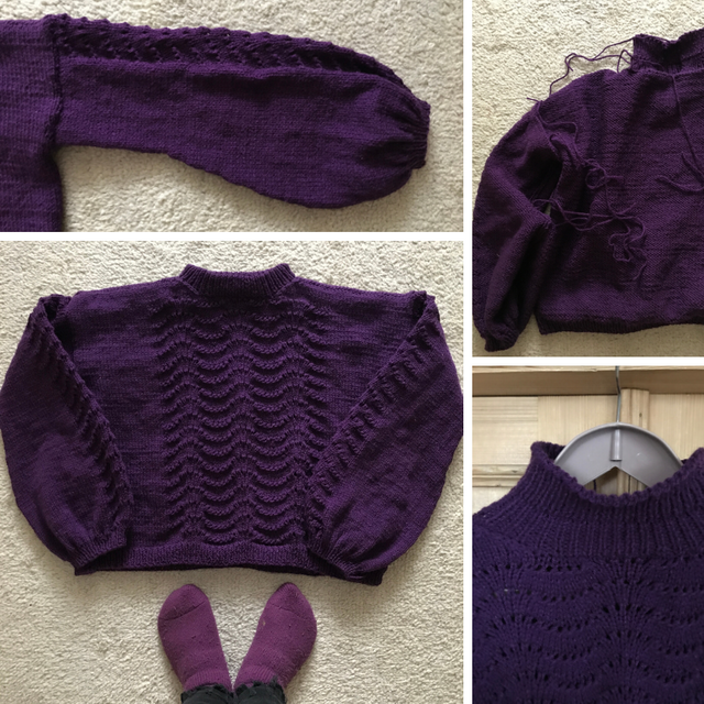 the lilac waves sweater from fibremood sewn together