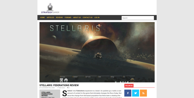Stellaris Federation Review Article