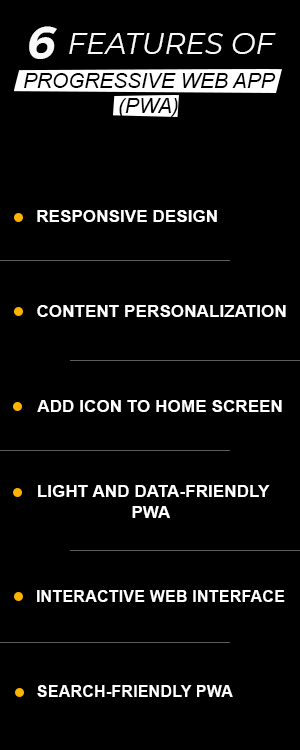 Features of PWA
