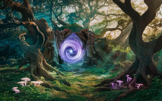 Magical Portal in the Woods