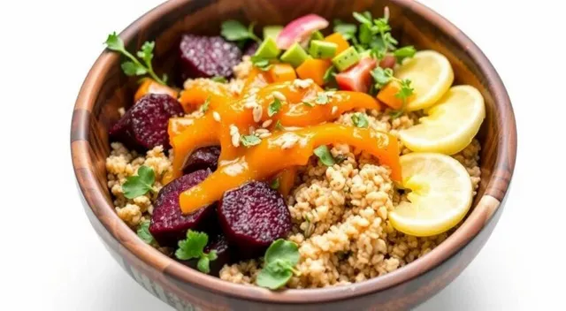 Colorful Vegan Grain Bowl