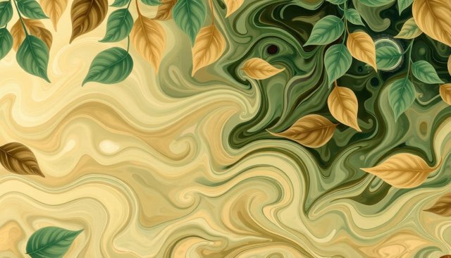 Free Abstract Leaf Pattern Background Stock Image