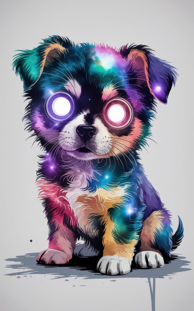 Cosmic Puppy Digital Art