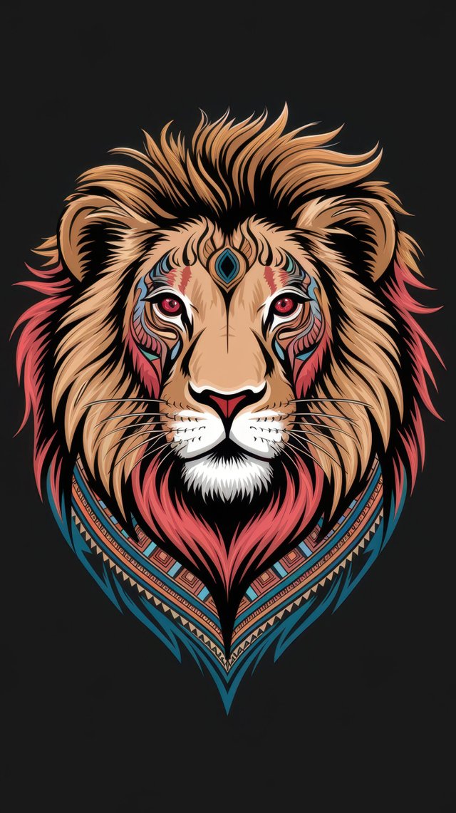 Abstract Lion Artwork