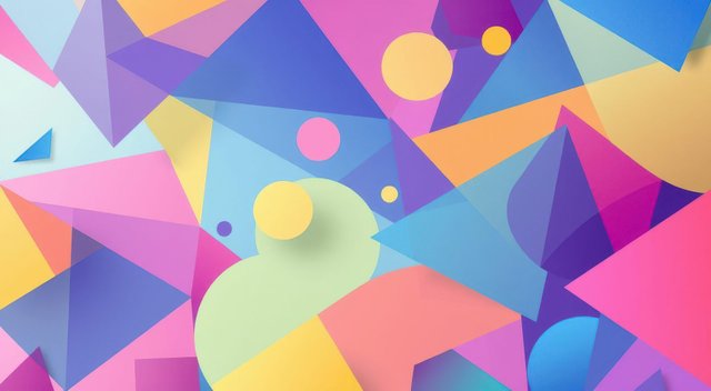 Vibrant Abstract Geometric Wallpaper