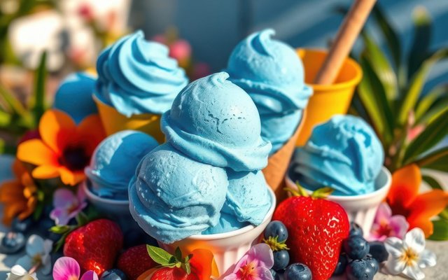 Blue Ice Cream Scoop