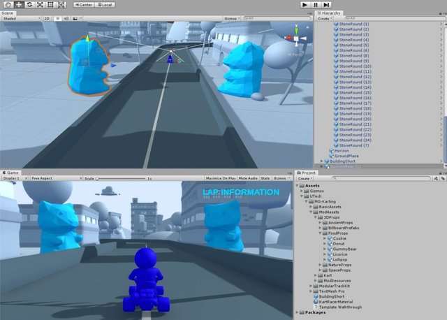 Unity Kart-Mod Gestalte die Umgebung