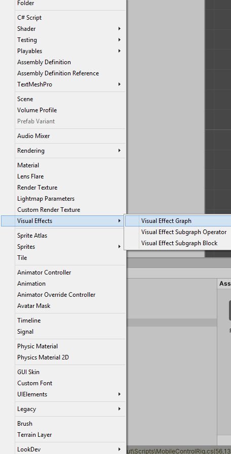 Visual Effect Graph erstellen0