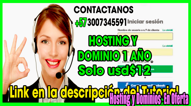 Como crear una pagina web con hosting y dominio por solo usd$12, ganandoconvictor, dominios, hosting