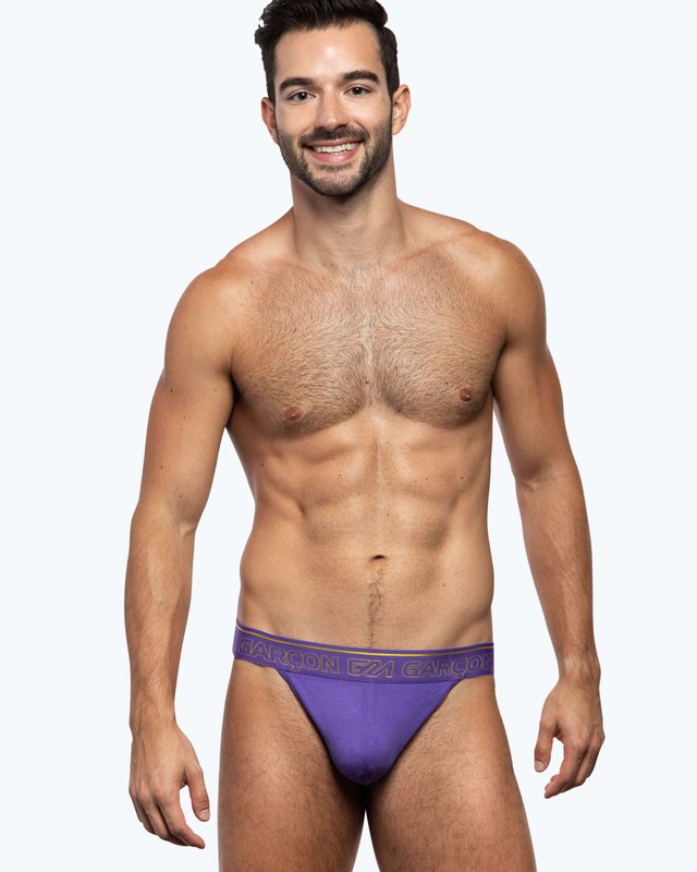 Purple Bamboo Thong
