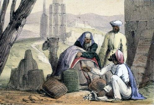 A_print_from_1845_shows_cowry_shells_being_used_as_money_by_an_Arab_trader.jpg
