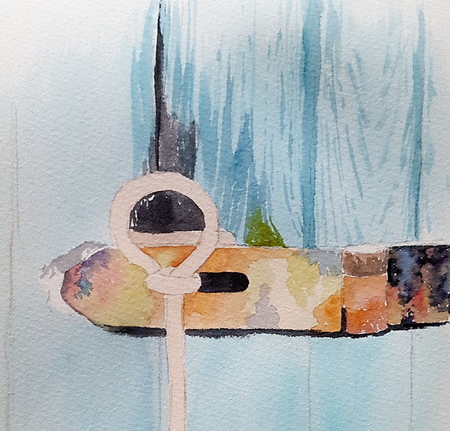 My Art Old Door Watercolor Process Steemit