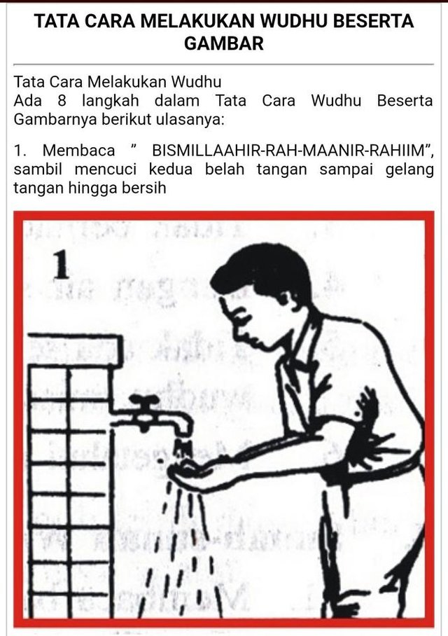 Tata Cara Berwudhu Steemit