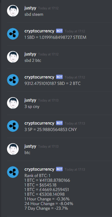 Steem 指南 之justyy 在线工具与api 系列 Discord 机器人 Steemit