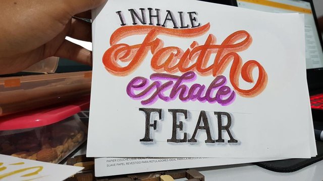 Handlettering: Be Fearless — Steemit