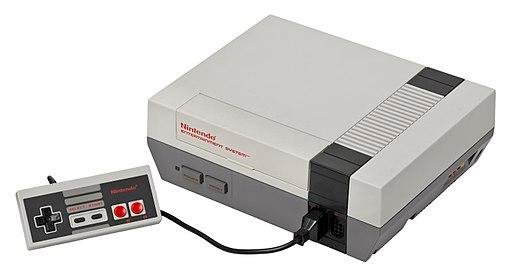 Picture of an NES with a controller