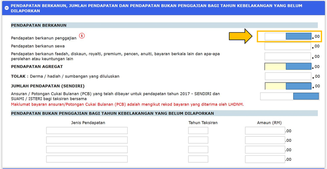 Cara membuat kemaskini cukai pendapatan di eHASIL - Steemit