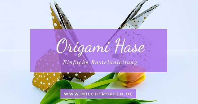 Origami Hase Basteln Einfache Anleitung Steemit