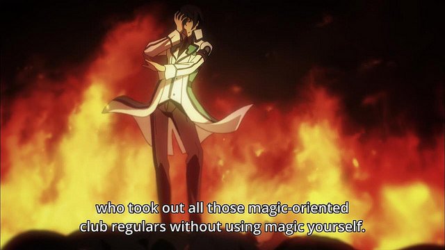 Mahouka Koukou no Rettousei anime / The Irregular at Magic High School anime - Shiba Tatsuya is Dark Flame Master!
