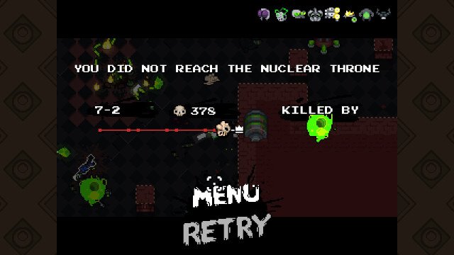 Nuclear Throne - Death screen