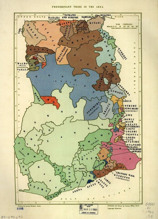 Ghana Ethnic Map