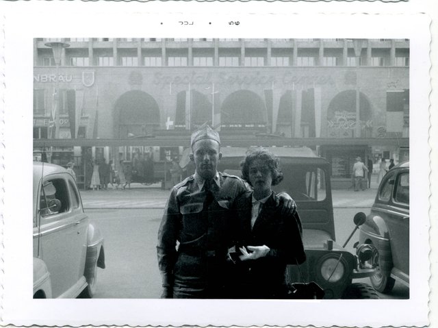 A tearful goodbye, Germany 1956