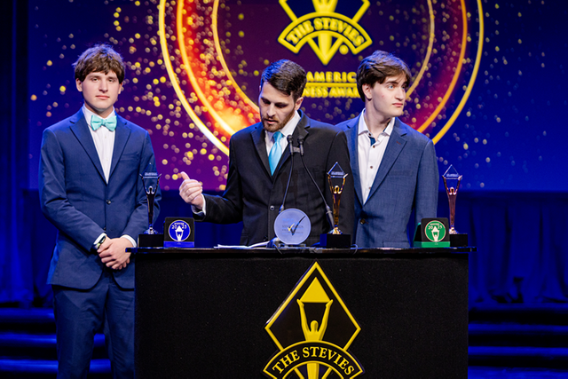 rich from NVSTly delivers Gold Stevie award acceptance speech at 2025 American Business Awards